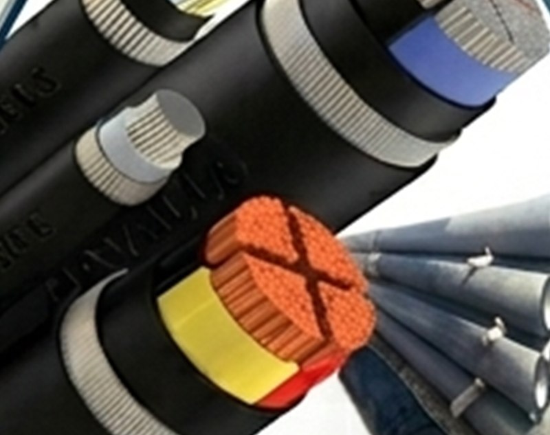 Armoured medium-voltage power cable